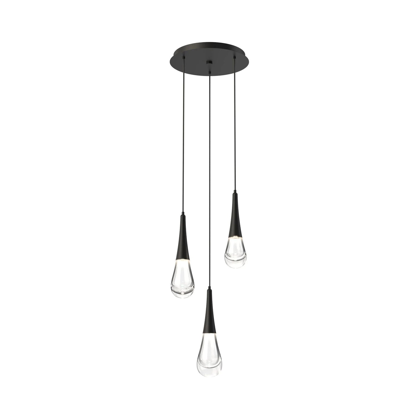 Water Drop Round LED Chandelier-Nobipets