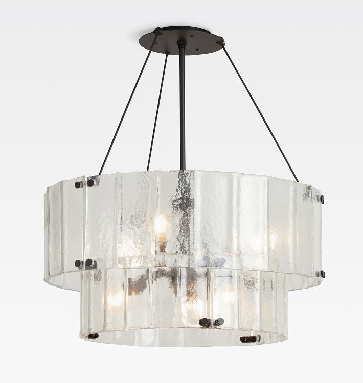 Willamette 32" Double Tier Crystal Chandelier-Nobipets