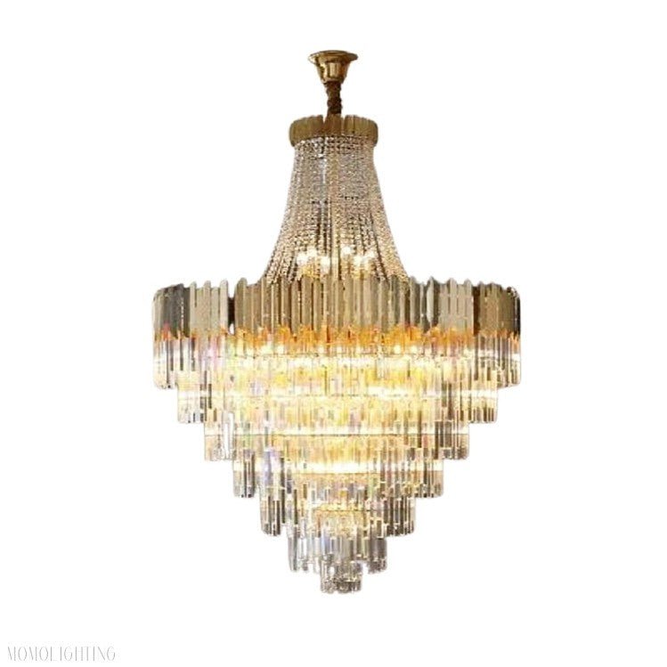 William Multi Tier Crystal Chandelier-Nobipets