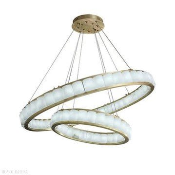 Winnie marble Copper Round chandelier 23" 30" 40"-Nobipets