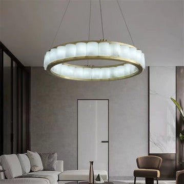 Winnie marble Copper Round chandelier 23" 30" 40"-Nobipets